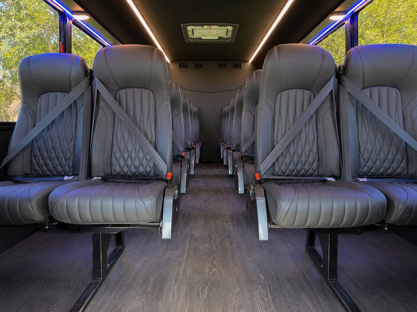 20 passenger minibus interior