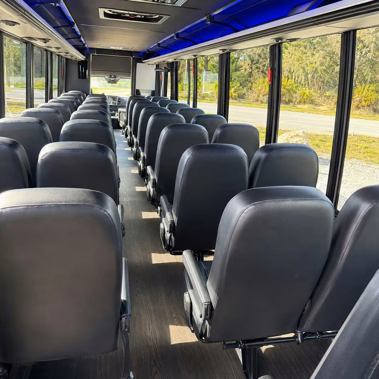 30 passenger minibus inside